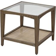 CLEAN side table 56x56 clear/natural
