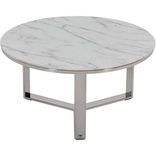 TRIPO coffee table d70cm white