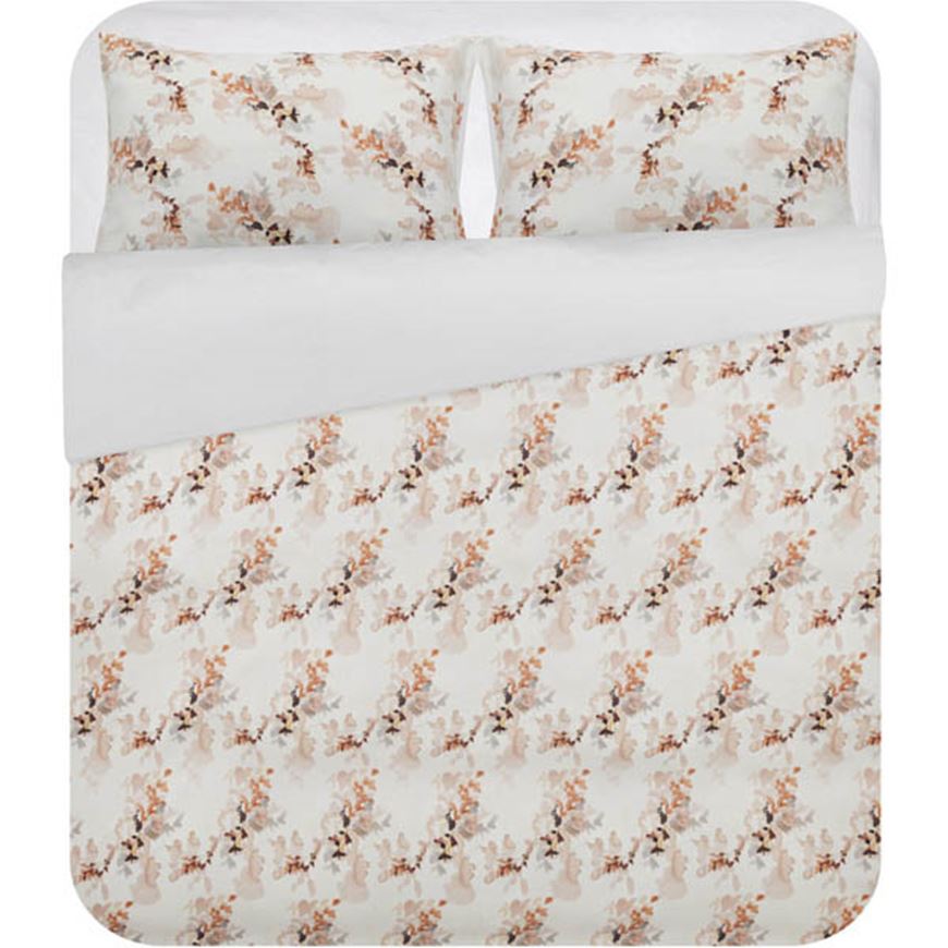 Picture of LAUREL duvet cover cream/peach set of 3