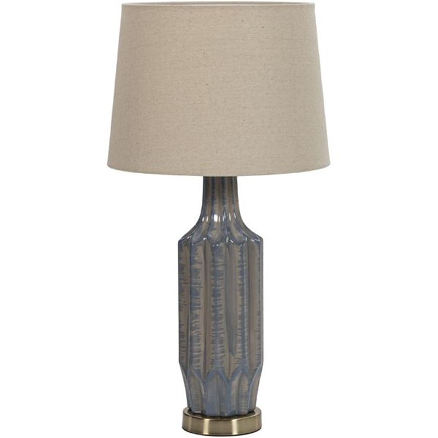 KENT table lamp h70cm brown/blue
