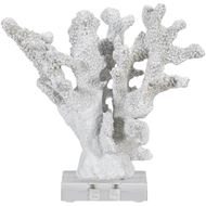 MARIN coral decoration h19cm white