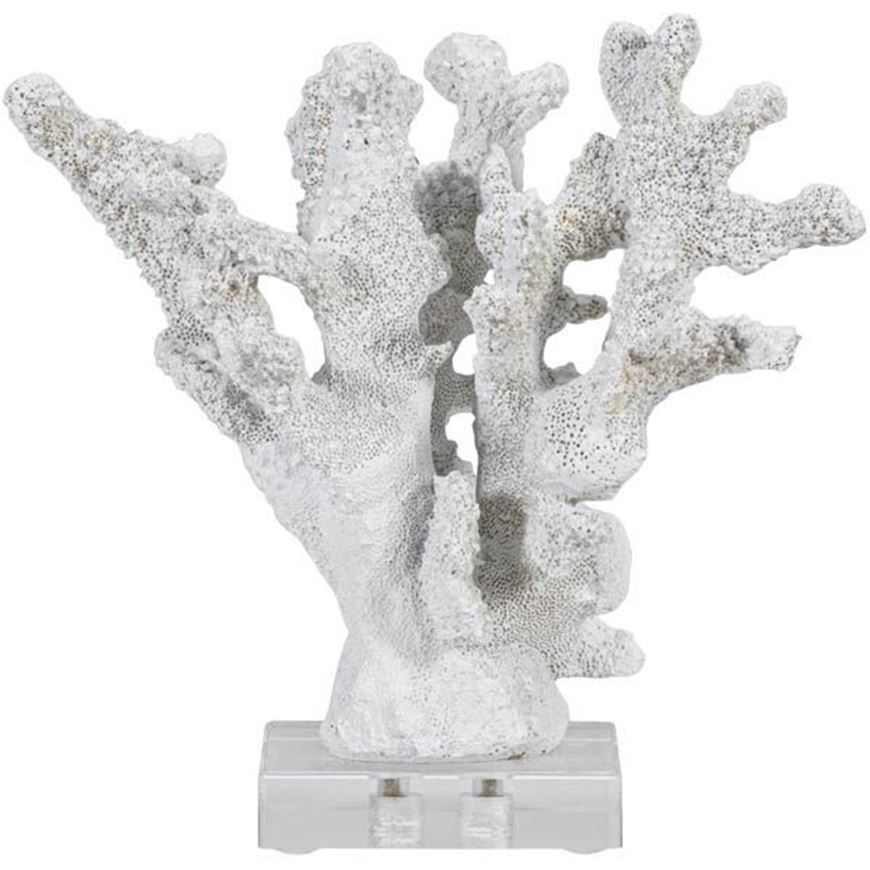 MARIN coral decoration h19cm white - THE One Qatar