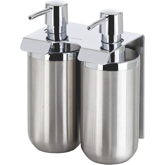 Picture of JUNIP wall mount soap pump set of 2 stainless steel