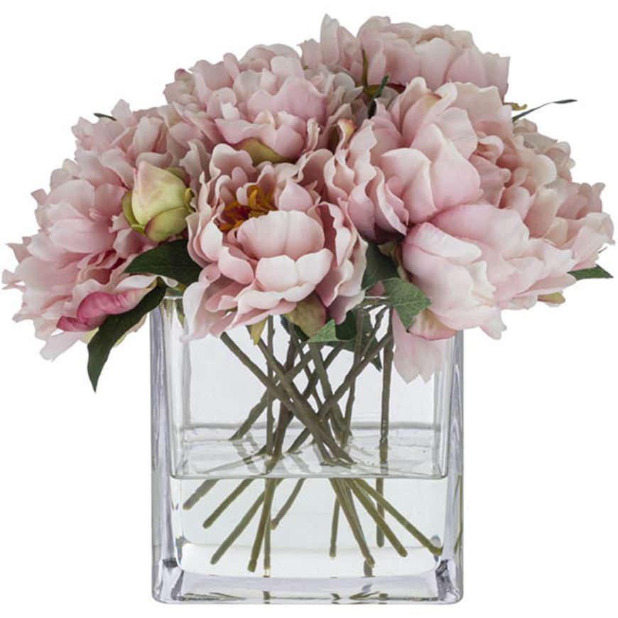 Picture of PEONY arrangement h30cm pink