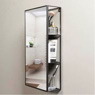 CUBIKO mirror with storage 61x31 black