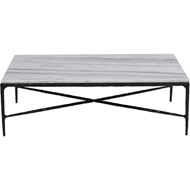 QUEEN coffee table 121x71 white/black