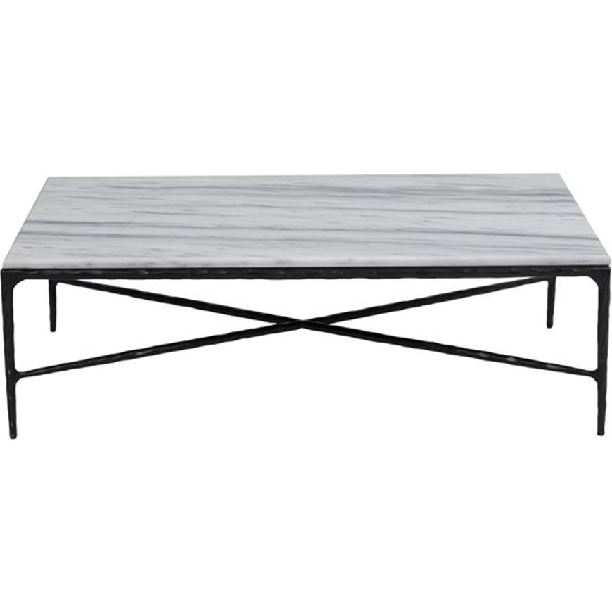 QUEEN coffee table 121x71 white/black