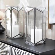 ZURI lantern h32cm clear/silver