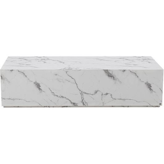 ALABASTER coffee table 160x60 white