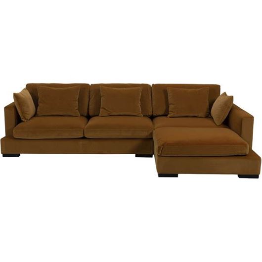 BELLUCCI sofa 3 + chaise lounge Right yellow