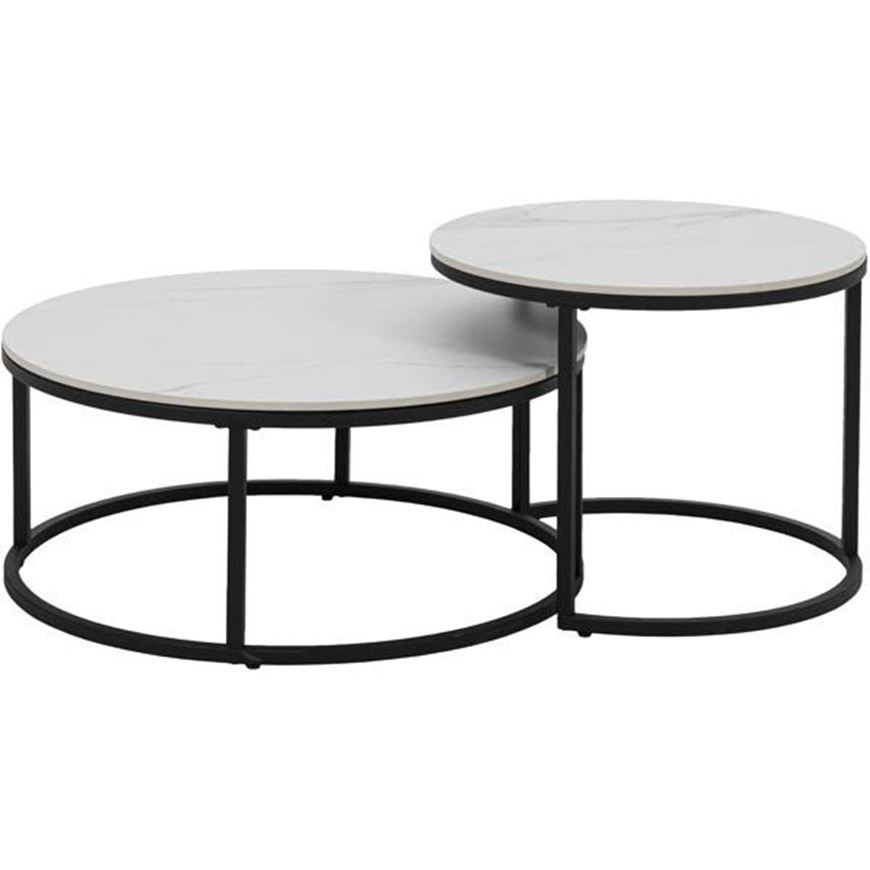 SAMS coffee table set of 2 white