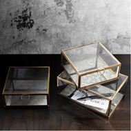 ELLISON box 16x16 clear/gold