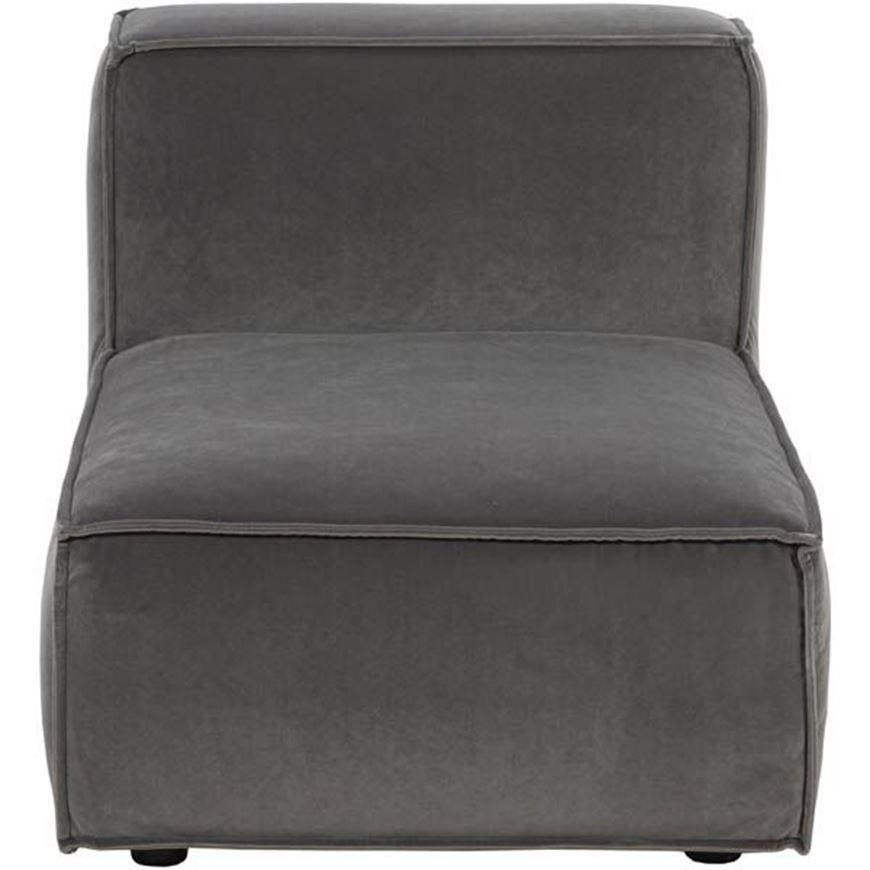 KOS armless chair light grey