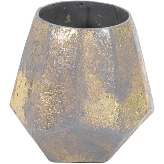 VEERA tea light holder h13cm gold