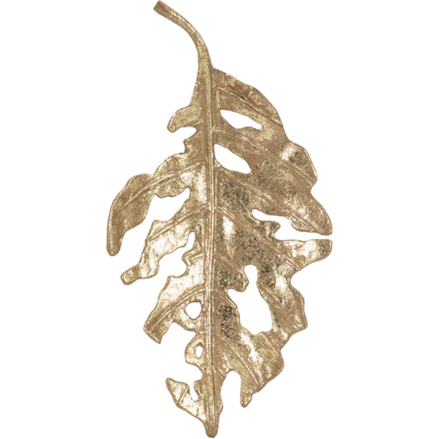 Picture of MALAIKA leaf decoration 55x29 gold