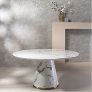 ALABASTER dining table d150cm white