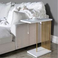 CILU side table 48x27 white