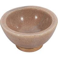 MARBLE bowl d10cm pink/gold