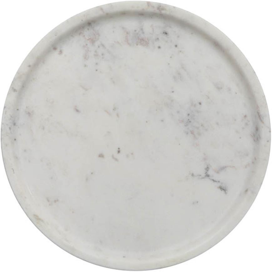 Picture of MARBLE platter white - dia 20cm