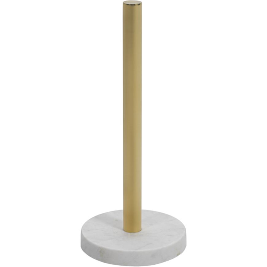 Picture of MARBLE paper towel holder white/gold