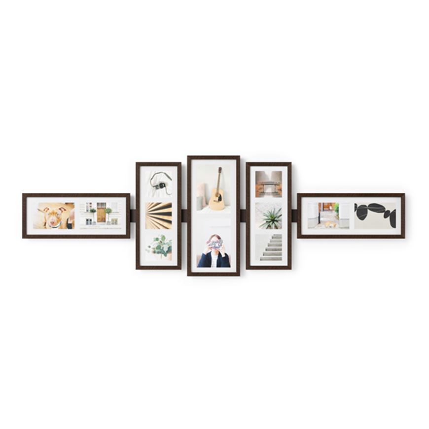 Picture of SHUFFLE photo holder dark brown set of 5