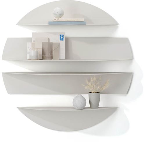 Picture of SOLIS wall shelf grey set of 4