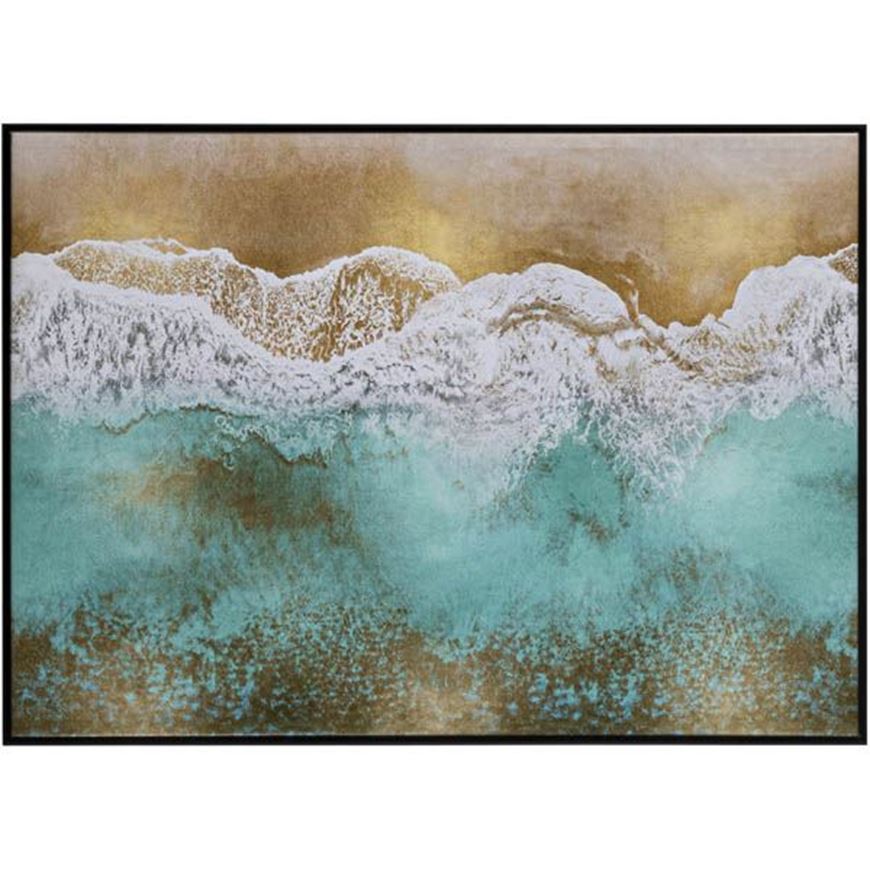 COASTAL framed canvas 74x104 black