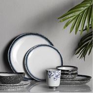 ZHAI dinner plate d26cm white/black