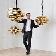 AMBRACE chandelier d74cm gold