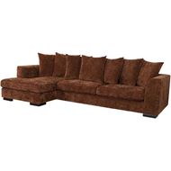 PASO sofa 2.5 + chaise lounge Left brown