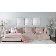 BELLUCCI sofa 3 + chaise lounge Left taupe