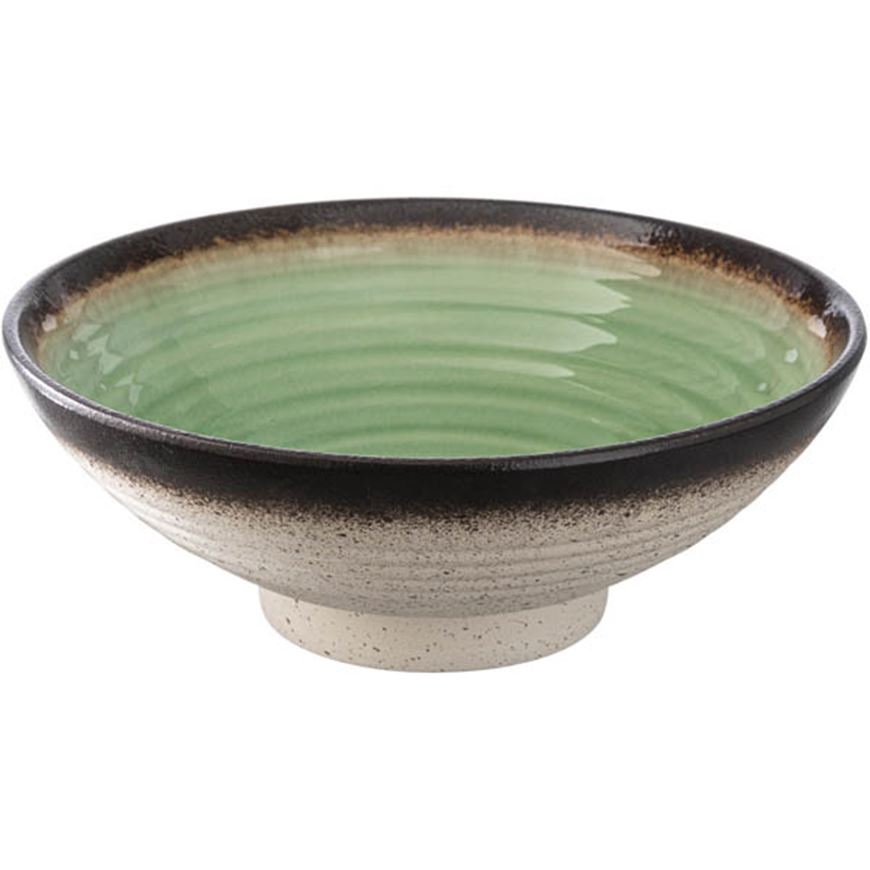 Picture of KYOTO bowl d25cm green/natural