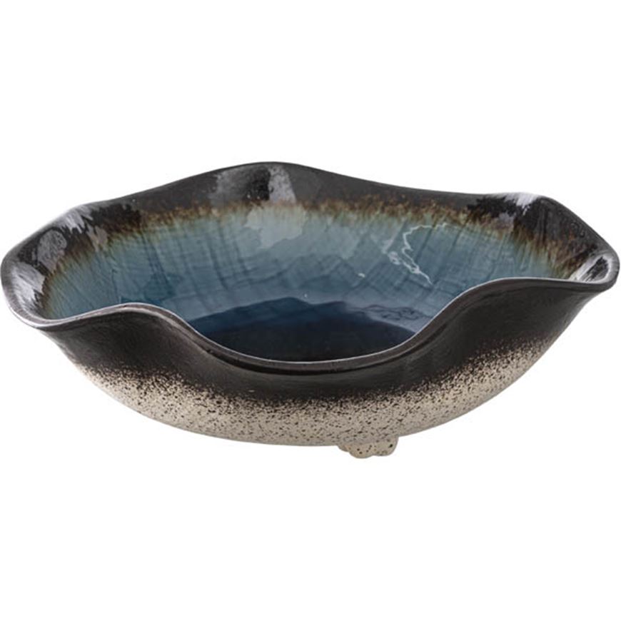 Picture of KYOTO bowl blue/black - dia 40cm