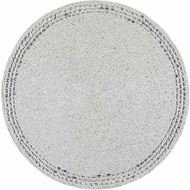 AISLIN place mat d38cm white/silver