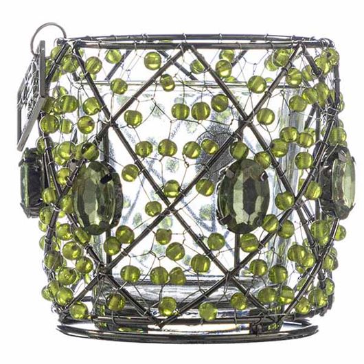 Picture of HIRAL tea light holder green - H7cm