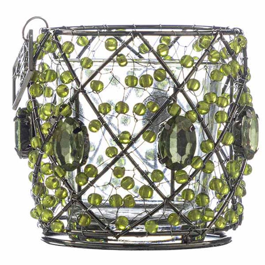 Picture of HIRAL tea light holder green - H7cm