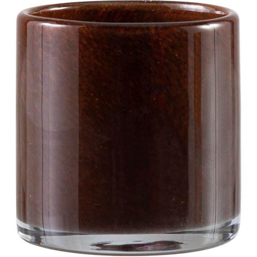 SOREN tea light holder h10cm brown