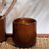 SOREN tea light holder h10cm brown
