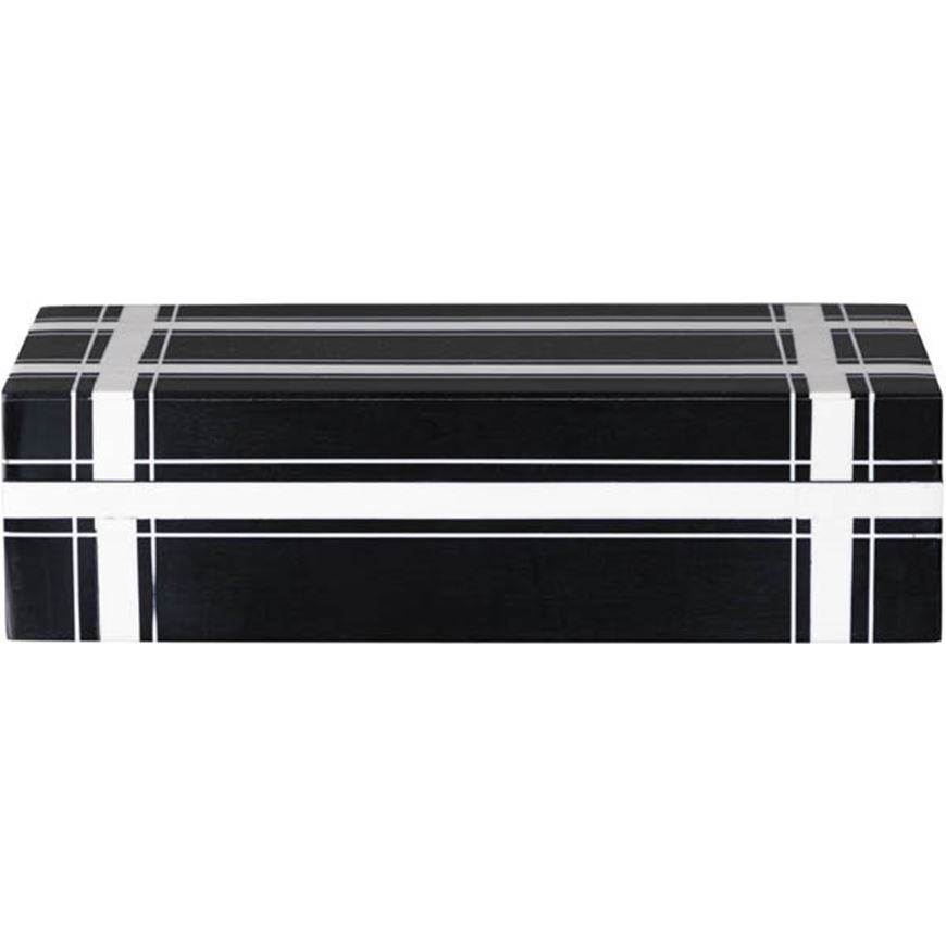Picture of OSHIN box black and white - 29x13cm