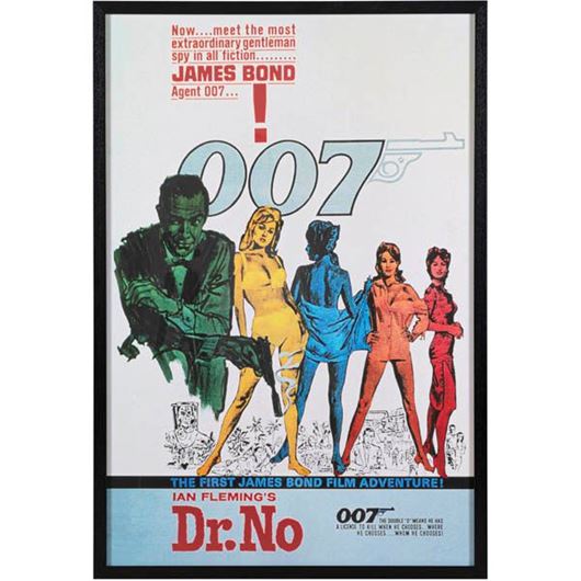 007 Movie Art print 84x124 black