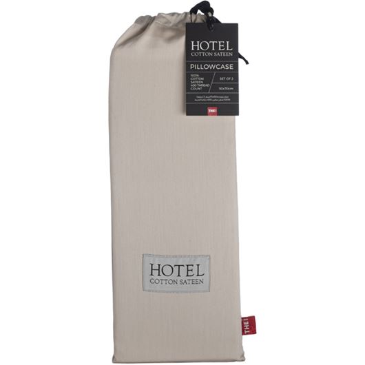 Picture of HOTEL Sateen pillowcase 50x70 set of 2 beige