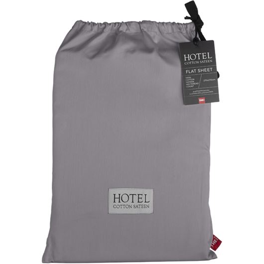 Picture of HOTEL Sateen flat sheet 270x270 dark grey