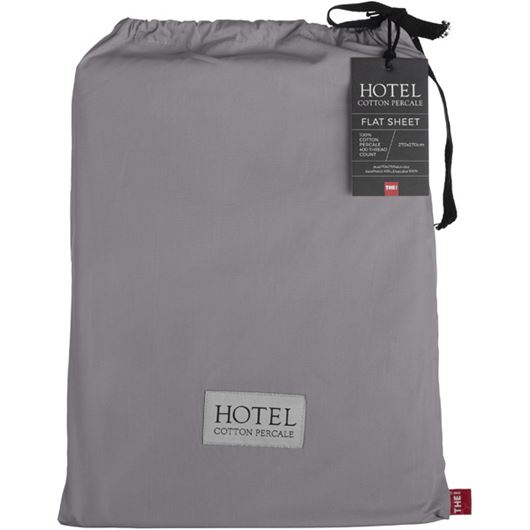 Picture of HOTEL Percale flat sheet dark grey - 270x270cm