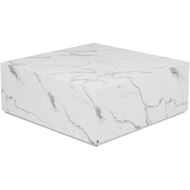 ALABASTER coffee table 90x90 white