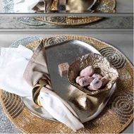 OMBRE napkin 45x45 white/beige