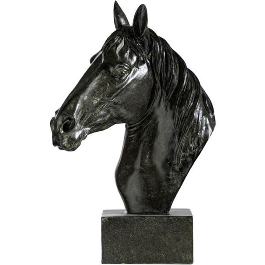 HORSE head decoration h40cm black