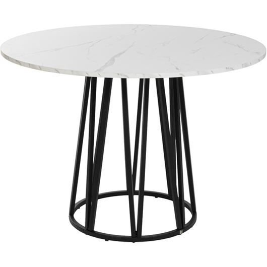 Picture of SOLARFIRE dining table white - dia 110cm