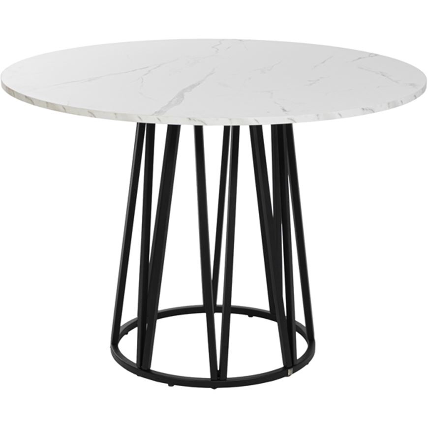 Picture of SOLARFIRE dining table white - dia 110cm