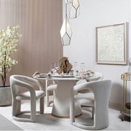 LAVINIA chandelier white/brass