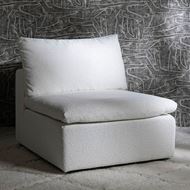 SUNLIGHT armless chair medium white